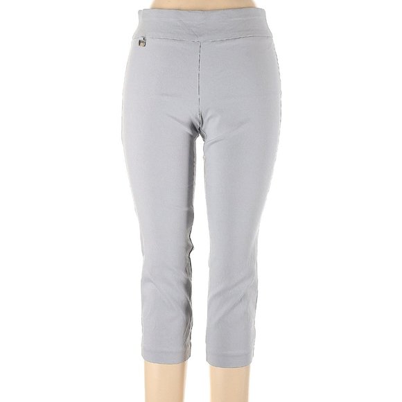 Alfani Petite Capris Light Gray Tummy Control sz 12p - Picture 1 of 2